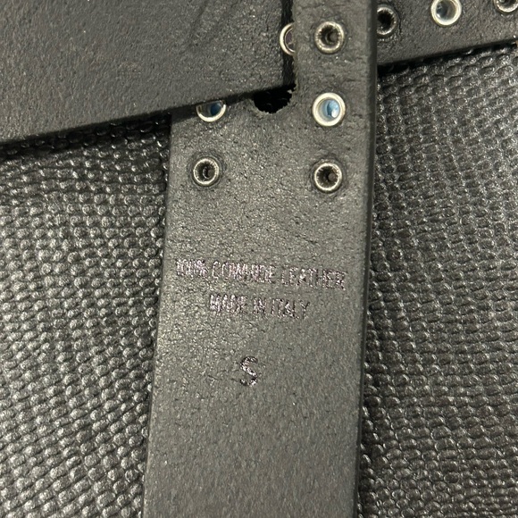 Isabel Marant Black Leather Studded Belt with Blue and Pink Accents main image 4